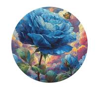 Rose 120 Piece Circular Jigsaw Puzzle Flowers Plants Trees Animal Shape Premium Educational Puzzle for Children & Adults Relaxing Activity Home Decor Gift 120 PCS