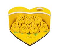Rose 3D Artistic Notepad Rose Bookmarks Non Sticky Sheets Paper Desktop Stationery Office Accessories Notes Away Castle Design 3D 3D Paper Pads Pads, Carving Sticky Calendar Pad Artsy Pad Rose