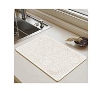 (Rose, 60X90cm 23.6X35.4in) Kitchen countertop no wash silicone drain pad countertop absorbent pad tableware drying pad coaster