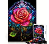 Rose A Symphony in Color 1000 Piece Jigsaw Puzzle for Adults Memory Gain Gentle Leisure Design Assembly Art Collection Piece (38x52cm)