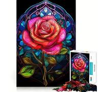 Rose A Symphony in Color Jigsaw Puzzles 1000 Pieces for Teenagers Logic Train Toy Leisure Fun Smooth Cut (50x75cm)