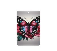 Rose And Butterfly Printing 10 Pcs Air Freshener Cards,Car Scented Hanging Sheets Air Freshener Set For Car Decoration