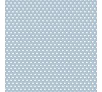 Rose and Hubble Polka Dot Fabric - 45 Inch Wide 100% Cotton Poplin for Dressmaking, Quilting, and Crafting - Soft, Cotton Fabric for Sewing, Apparel, Home Décor, Bag Making (Pale Blue, 0.5 Metre)