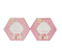 Rose and Lemon Flavour Turkish Delight Traditional Soft Chewy Sweets Powdered Cubes Authentic Treat Box Confectionery Giftable Dessert Snack
