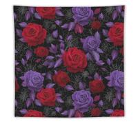 Rose And Spider Web Trendy Tapestry Aesthetic Wall Decor Hanging Art Modern Tapestries Vertical