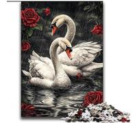 Rose And White Swan JigsawPuzzle 2000 Pieces for Teenagers, for Age 14+ Fun Games Fun Activities at Home, Birthday Gifts, Travel Gifts (70x100cm)