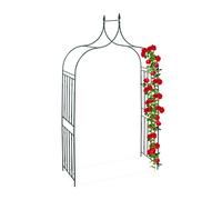 Rose arch Climbing Frame Decorative Arbor Weatherproof Rose Trellis Dark Green