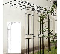 Rose Arch Garden Trellis - Half Arch Climbing Plant Support for Outdoor Pergola Arbor, Ideal for Weddings and Garden Lawn Decor