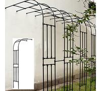 Rose Arch Garden Trellis - Half Arch Climbing Plant Support for Outdoor Pergola Arbor, Ideal for Weddings and Garden Lawn Decor