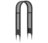 Rose Arch PP Anthracite 97x43x218cm Weatherproof Climbing Plant Support Outdoor