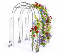 Rose arch, trellis, arbour, climbing arch, metal, black