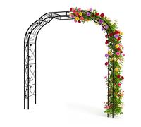 Rose arch, trellis, garden arch, climbing support, metal, black