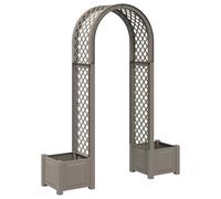 Rose Arch with Planter PP Modern Garden Archway Outdoor Climbing Stand vidaXL