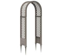 Rose Arch with Spikes PP Garden Archway Outdoor Climbing Plant Support vidaXL