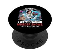 Rose are Red Violets Blue I watch Murder Shows Funny Poem PopSockets Adhesive PopGrip