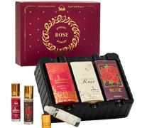 Rose Attar Oil Set by Dukhni |3 x 6ml Roll on Perfume Oils | Islamic Gifts