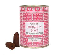 Rose Backflow Incense Cones - 9cm x 7cm (Pack of 6) - Premium Aromatic Relaxation - Perfect for Home & Office Decor