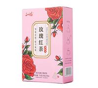Rose Black Tea,Flower Tea Bag Mellow Tea Leaves Individually Wrapped Tea Bags Chinese Black Tea for Morning Afternoon Party