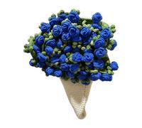 Rose Blanket 43.3in Romantic Red Rose Crochet Bouquet Photo Props
