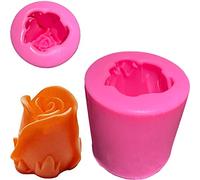 Rose Bloom Flower Soap Silicone Molds, 3D Flowers Handmade DIY Candy Melt Mold, Chocolate Cookie Making Tools, Christmas Cake Candles Resin Mould, Christmas Party Decoration Gift for Oven Cupcake