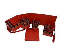 Rose Bouquet Box Empty LOVE Letter Chocolate Container