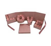 Rose Bouquet Box Empty LOVE Letter Chocolate Container