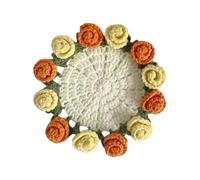 Rose Bouquet Crochet Coasters Kits Flower Coasters Starter For Home Decoration Rose Bouquet Flower Starter