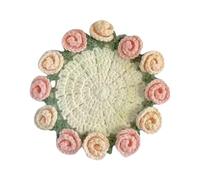 Rose Bouquet Crochet Coasters Kits Flower Coasters Starter For Home Decoration Starter Rose Bouquet For Craft Lovers