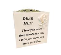 Rose Bowl Graveside Ornament Tribute Beige Gold Flowers Verse Poem