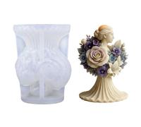 Rose Bride Figurine Silicone Molds Temperature Resistant for Making Soap Chocolate and Wedding Decorations Bride Cast