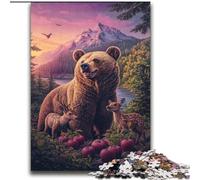 Rose Brown Bear Puzzles for Adults 2000 Pieces, Challenging Game And Family Play with Matching Poster And Trivia Sheet (70x100cm)