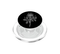 Rose Burning in Flame Emo Alt E-Girl Boy Trad Mall Y2K Goth PopSockets PopGrip for MagSafe