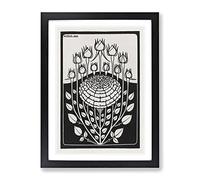 Rose Bush Vol.1 By Julie De Graag Classic Painting Framed Wall Art Print, Ready to Hang Picture for Living Room Bedroom Home Office Décor, Black A3 (34 x 46 cm)