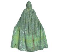 Rose Bushes Under Trees Printed Hooded Cloak Robe Cloak Witch Vampires Grim Reaper Devil For Boy Girl Cosplay Costume