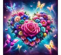Rose Butterflies 35 Piece Jigsaw Puzzles for Adults and Kids, Impossible Puzzle, Jigsaws 35 pieces for adults Gifts, Difficult jigsaw puzzles for The Whole Family