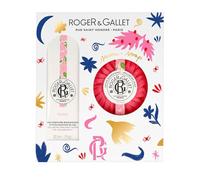 Rose by Roger & Gallet for Women - 5 Pc Gift Set 3.3oz Wellbeing Fragrant Water, 3 x 0.88oz Bath Tablets, 1.7oz Wellbeing Soap