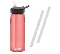 (rose) Camelbak Eddy+ water bottle 750ml/25oz - with FREE spare straws