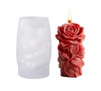 Rose Candle Molds, Silicone 3D Flower Candles Mold for Valentines Wedding Anniversary Party