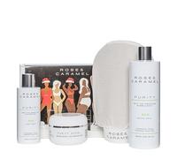 Rose & Caramel Purity Self Tan Remover Gift Set - Purity Excel 200ml, Purity Shower Gel Remover, Tan Removing Bubble Bath & Hammam Glove | Fake Tan Removal & Skin Prep Kit (Self Tan Remover Gift Set)