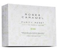 Rose & Caramel Purity Self Tan Remover Gloves, 4 in 1, Removes self tan, smooths skin, boosts skin & enhances skins apperance (6 Pairs of Gloves)
