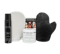 Rose & Caramel Self Tanning Gift Set - Tanning Mousse, Purity Excel 440ml, Tanning Mitt & Hammam Glove (Full Self Tanning Gift Set)