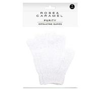 Rose & Caramel White Exfoliating Gloves