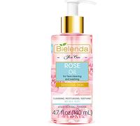 Rose Care Cleansing Face Oil Anti-aging with Hyaluronic Acid for Delicate and Sensitive Skin 140ml Bielenda