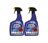 Rose Clear Ultra Gun Fungicide & Insecticide Spray 1 Litre Fights Blackspot & Rust (2 Bottles)