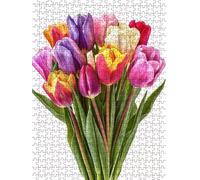 Rose Colored Jigsaw Puzzles for Adults 1000, 1000 Piece Jigsaw Puzzles, Classic Educational Jigsaws, Impossible de Assemble Handmade, Challenging Puzzle, Fun Family Activities FNKL0-712