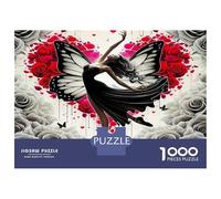 Rose Colourful Butterfly & Roses 1000 Pcs Adult Jigsaws Classic Educational Games Brain Development 70x50cm/1000pcs