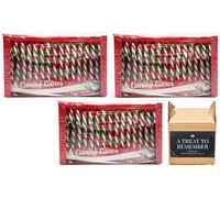 Rose Confectionery Peppermint Flavour Candy Canes Box Christmas Tree Decorations Peppermint Flavour Candy Canes 144 gram. total 45 candy canes, 3x 15 in a pack BY shanza departmental's box