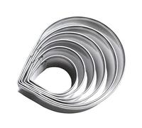 Rose Cookie Cutter Stainless Steel Petal Cutting Mold Water Drop Fondant Cake Dies 6PCS..