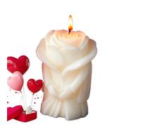 Rose Couple Scented Candles - Soy Wax Refined Paraffin White Beeswax | Creative Decorative Candle | Mood-Soothing Air-Purifying Fragrance For Romantic Weddings And Anniversaries