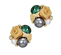 Rose Crystal Earrings Elegant Pearls Earrings Suitable for Adding a Touch of Charm to Parties Weddings and Photoshoots Vintage Rose Jewelry